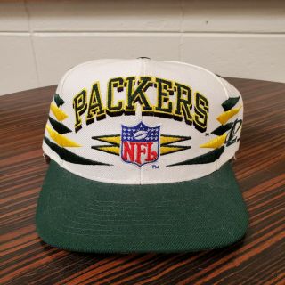 Green Bay Packers Diamond Logo Athletic Snapback Hat Cap Pro Line Nfl Vtg 90 