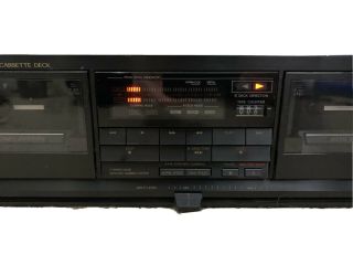 Jvc Td - W444 Black Dual Tape Cassette Deck Player Vintage Audio Rare