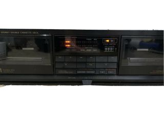 JVC TD - W444 Black Dual Tape Cassette Deck Player Vintage Audio Rare 2