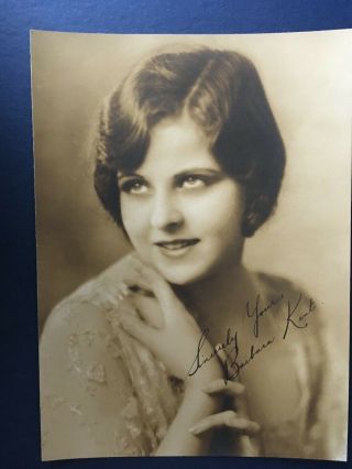 Barbara Kent - Canadian / American Actress - Signed Vintage Photograph