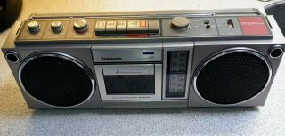 Vtg ‘80’s Panasonic RX - 4930 Stereo AM - FM Cassette Tape Boom Box 