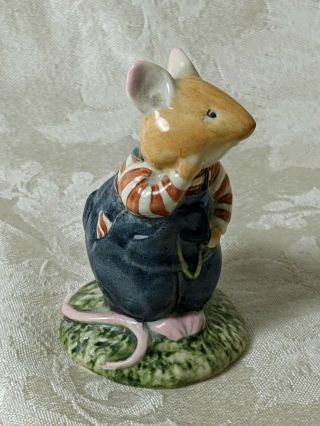 Vtg Royal Doulton Porcelain Mouse Figurine Wilfred Toadflax Brambly Hedge 1982
