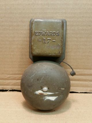 Vintage Edwards 17 Small Factory School Signal Bell 4 " Gong