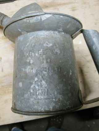 Vintage Nyc Pa 1 Quart Oil Can With Flexible Spout