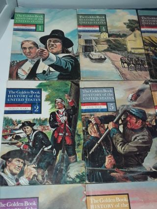 The Golden Book History of the United States Vol 1 - 12 Complete Set Vintage 1963 2