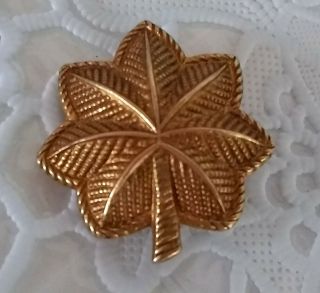 Vintage Wwii ? Shold - R - Form Military Army Major 10k Gold Filled Collectible Pin