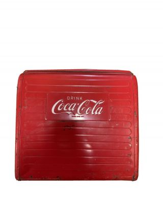 1955 Vintage Metal Coke Cooler