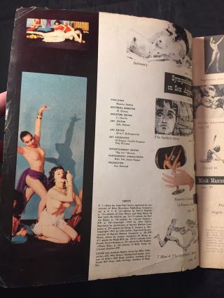Vtg Relax Mag V1 1950’s Bettie Page Risque Girls Girlie Pinups 2