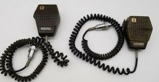 2 Vintage Johnson Cb Radio Mic Chromed Pin Plug One Good One Parts See Listing