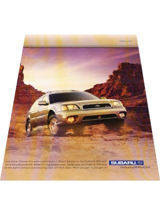 2003 Subaru Outback Vdc 2 - Page Vintage Advertisement Print Car Ad J428