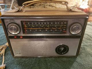 Vintage General Electric Ge World Monitor Am/fm/sw/lw Bc Radio Multi - Band P991a