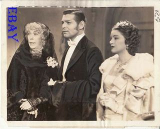 Clark Gable Stands W/myrna Loy Parnell Vintage Photo