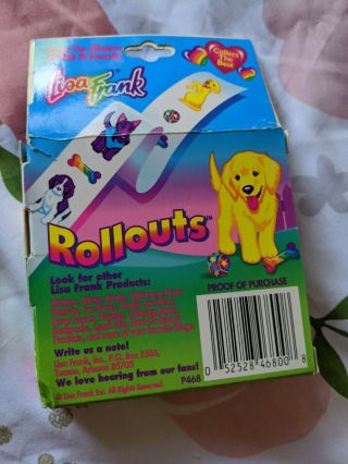 Lisa Frank Vintage Puppy Design Rollouts Of Stickers On A Roll Colorful 2