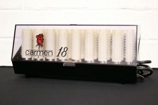 Vintage: Carmen 18 Heated Hot Hair Rollers / Curlers - Denmark - Au Plug