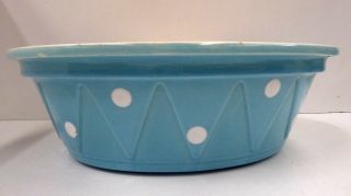 Diana Australian Pottery Blue White Spotted Oven Ware Retro Vintage