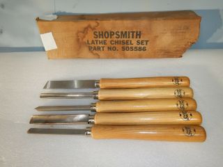 Vintage Shop Smith Lathe Chisels Set Of 5 Buck Bros.