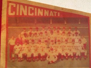 . Vintage Cincinnati Reds NBL team photo pennant mid 70 ' s Big Red Machine 3