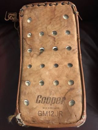 Vintage Cooper Gm12 - Jr Goalie Waffle Glove Blocker Right Hand