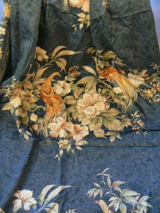 Ameublement Ancien 1 Panneau Rideau Oiseaux Des îles - Vintage Fabric
