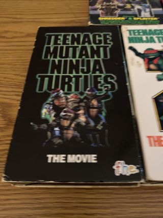 5 Vintage Teenage Mutant Ninja Turtles Vhs Tapes 3