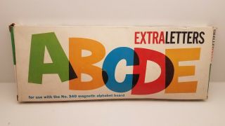 Vintage Child Guidance Extra Letters For Magnetic Alphabet Spelling Board 340