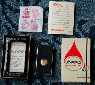 1960s Vintage Shell Oil Zippo Lighter