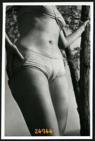 Girl Sunbathing In Bikini,  Swimsuit,  Vintage Fine Art Photograph,  1960 