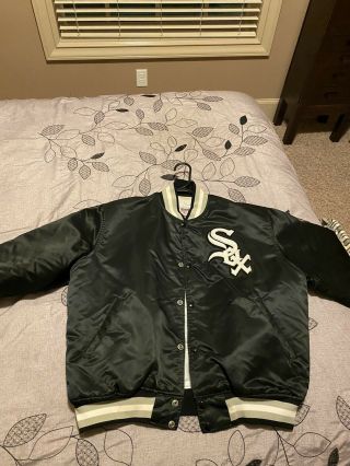 Vintage Chicago White Sox Starter Jacket Size Xl Made In Usa.