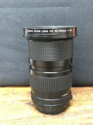 Vintage Canon Zoom Lens Fd 35 - 105mm 1:3.  5