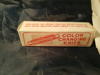 Vintage Enarode Magic Trick Color Changing Knife