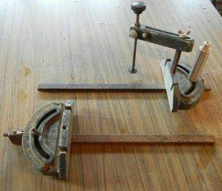 Two Craftsman Vintage Table Saw Miter Guage / Hold Down For Restoration