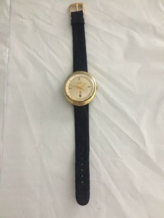 [for Parts] Vintage Gold Plated Gruen 17 Jewel Automatic Wind Men 