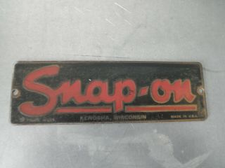 Vintage Snap - On Tool Box Chest Cabinet Logo Emblem Badge Nameplate