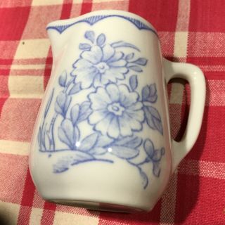 Vintage Syracuse China Creamer With Handle Restaurant Ware Blue Flowers