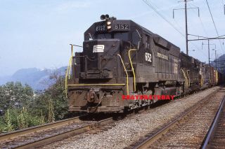 Railroad Slide - Penn Central 6152,  2 Near Safe Harbor Dam Pa