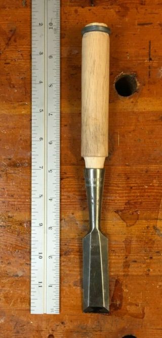 Old Woodworking Tools Vintage Stanley No.  750 Style 7/8 " Bevel Edge Chisel Nr