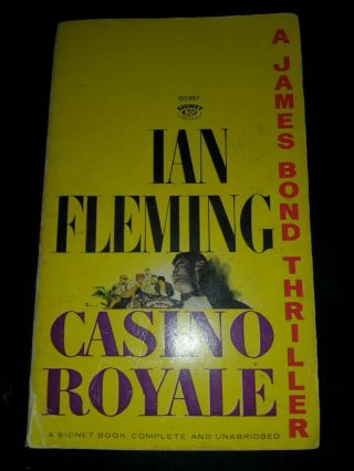 Signet Casino Royale James Bond Vintage Paperback Ian Fleming Unabridged D1997 G