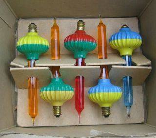 10 Vintage Christmas Tree Assorted Color Bubbling Bubble Lights RE2 Stock pp 2