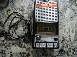 Vintage Ge Cassette Player / Recorder Model 3 - 5105g