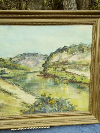 VINTAGE HILL COUNTRY OIL PAINTING SAN ANTONIO TEXAS ARTIST JEWEL CHILDS 3