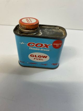 Vintage Model Airplane Engine Control Line Cox Fuel Can 1/4 Pint " Shorty 