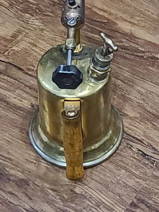 Vintage Clayton & Lambert Brass Gas Soldering Blow Torch 3