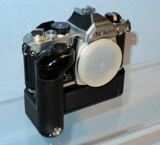 Vintage Nikon FM SLR Film Camera Body with MD - 11 Motor Drive - Absolute 2