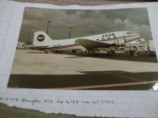 4) Photo Douglas Dc - 3 C - 47 R4d Dakota = Pba Provincetown Boston Airline