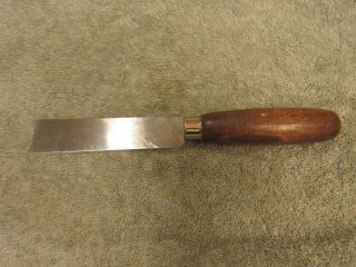 Vintage Good Quality Leather Knife W/ Hardwood Handle