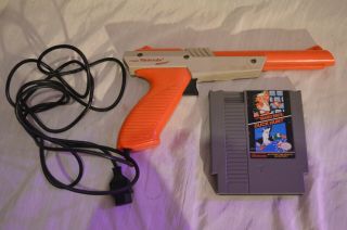 Nes Duck Hunt Mario Game & Shoot Gun Vintage Nintendo Entertainment System Video