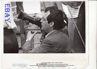 Director Stanley Kubrick Handles Camera On Set Vintage Photo Dr.  Strangelove