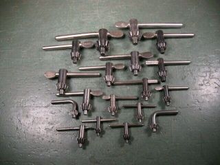 Old Vintage Machining Tools Machinist Drill Chuck Keys Group All Sizes