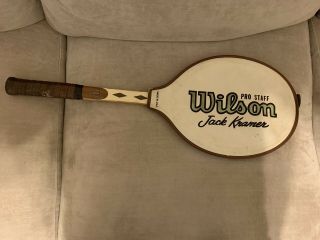 Vintage Wilson Jack Kramer Tennis Racket With Cover.  Own A True Classic