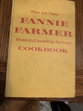 Vintage The All Fannie Farmer Boston Cooking School Cookbook 1959